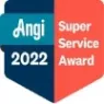 Angi Super Service Award for Hall's Landscaping.