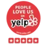 Hall's Landscaping Five Stars award from Yelp.