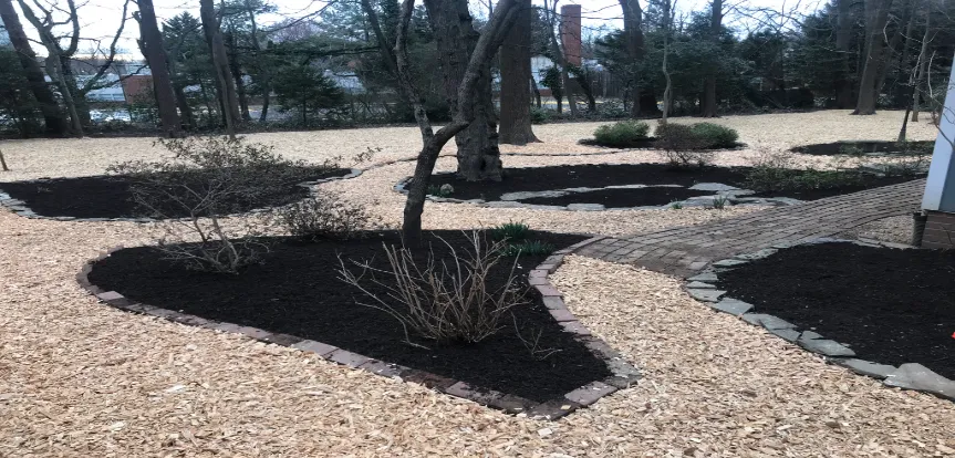 Mulching services in Falls Church.